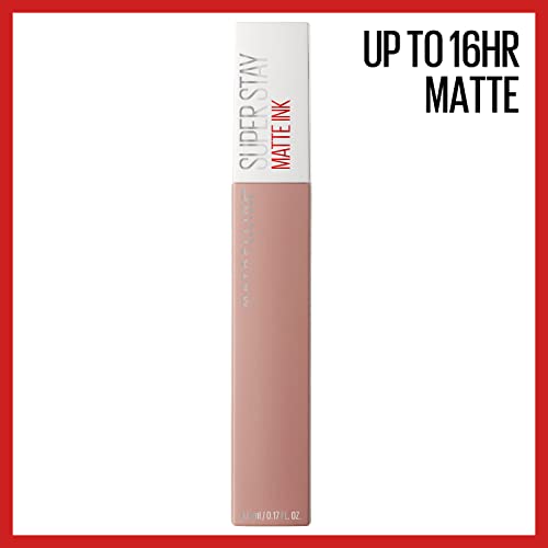 Maybelline New York Super Stay Matte Ink Liquid Lipstick Makeup, Long Lasting High Impact Color, Up to 16H Wear, Inspirer, Light Mauve Pink, 1 Count