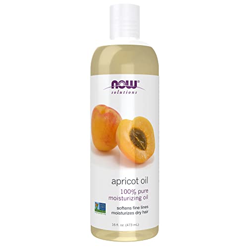 NOW Solutions, Apricot Kernel Oil, Hair Moisturizer, Rejuvenating Skin Oil, Softens Fine Lines, 16-Ounce