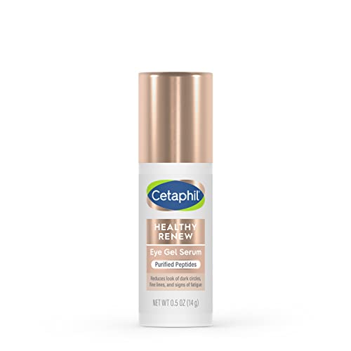 Cetaphil Healthy Renew Hydrating Eye Gel Serum 0.5 Oz, 24Hr Under Eye Cream for Anti Aging, Reduces the Appearance of Dark Circles and Wrinkles, Retinol Alternative Peptide Serum, For Sensitive Skin