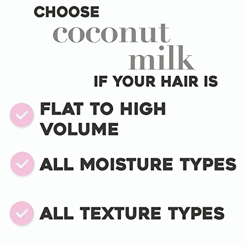 OGX, Hair Conditioner, Sulfate-Free, Nourishing Coconut Milk, 13 Fl Oz