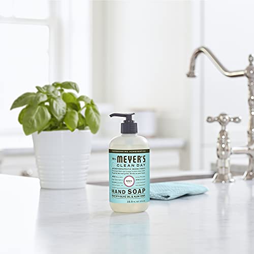 MRS. MEYER'S CLEAN DAY Clean Day Liquid Hand Soap, Cruelty Free and Biodegradable Formula, Honeysuckle Scent, 12.5 oz- Pack of 3