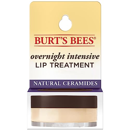 Burts Bees Passion Fruit and Chamomile Overnight Intensive Lip Treatment with and Ceramides, Lip Hydrates Lips 8 Hours, Natural Origin, 0.25 oz