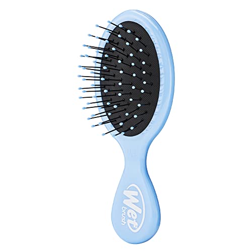 Wet Brush Detangling Brush, Mini Detangler Brush (Pink) - Wet & Dry Tangle-Free Hair Brush for Women & Men - No Tangle Soft & Flexible Bristles for Straight, Curly, & Thick Hair