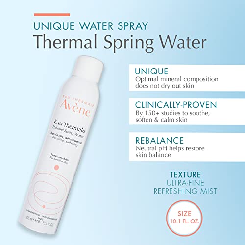 Eau Thermale Avene Thermal Spring Water, Soothing Calming Facial Mist Spray for Sensitive Skin - 5 fl. oz.