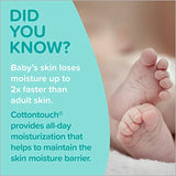 Johnsons CottonTouch Newborn Baby Face and Body Lotion, Hypoallergenic and Paraben-Free Moisturization for Babys Sensitive Skin, Made with Real Cotton, 27.1 fl. oz