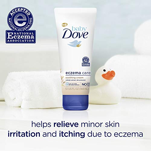 Baby Dove Soothing-Cream To Soothe Delicate Baby Skin Eczema Care No Artificial Perfume or Color, Paraben Free, Phthalate Free 5.1 oz