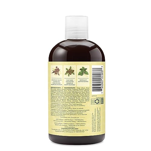 Sheamoisture Strengthen and Restore Shampoo for Damaged Hair 100% Pure Jamaican Black Castor Oil Cleanse and Nourish 13 oz