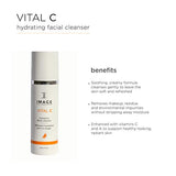 IMAGE Skincare, VITAL C Hydrating Facial Cleanser, Gentle Face Wash with Vitamin C, E and A, 6 fl oz