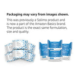 Amazon Basics Make Up Remover Wipes, Original, 150 Count (6 Packs of 25) (Previously Solimo)