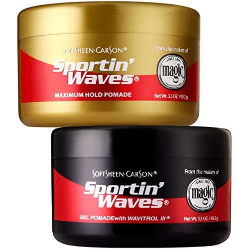 SoftSheen-Carson Sportin' Waves Gel Pomade with Wavitrol III, 3.5 oz