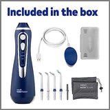 Waterpik Cordless Advanced Water Flosser For Teeth, Gums, Braces, Dental Care With Travel Bag and 4 Tips, ADA Accepted, Rechargeable, Portable, and Waterproof, Gray WP-587