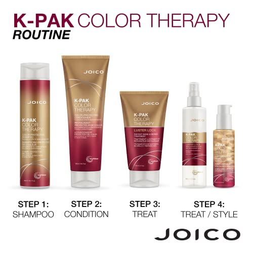 Joico K-PAK Color Therapy Color-Protecting Shampoo | For Color-Treated Hair | Boost Shine | Improve Elasticity | Repair Breakage | Rebuild Damaged Hair | With Keratin & Argan Oil | 10.1 Fl Oz