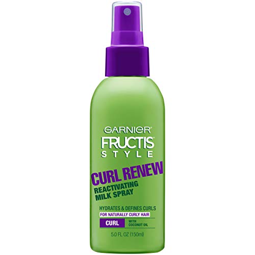 Garnier Fructis Style Curl Renew Reactivating Milk Spray, for Naturally Curly Hair, 5.0 Fl Oz, 3 Count (Packaging May Vary)