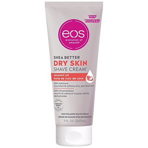 eos Shea Better Shaving Cream for Women Variety Pack - Pomegranate Raspberry + Pink Citrus, Shave Cream, Skin Care and Lotion with Shea Butter and Aloe, 24 Hour Hydration, 7 Fl Oz, Pack of 2