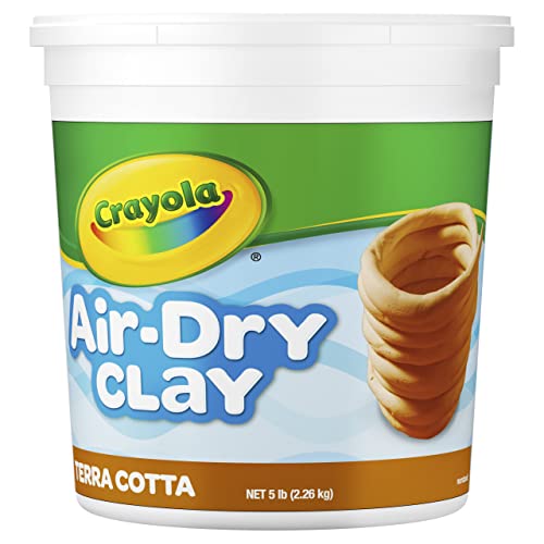 Crayola Air Dry Clay for Kids (5lbs), Reusable Bucket of Terra Cotta Clay for Sculpting, Bulk Arts and Crafts Supplies, Ages 3+