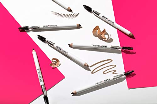 Eyebrow Pencil By Wet n Wild Brow-Sessive Brow Makeup Pencil Liner Blending Brush, Precise, Fine Tip, Shapes, Defines, Fills, Medium Brown