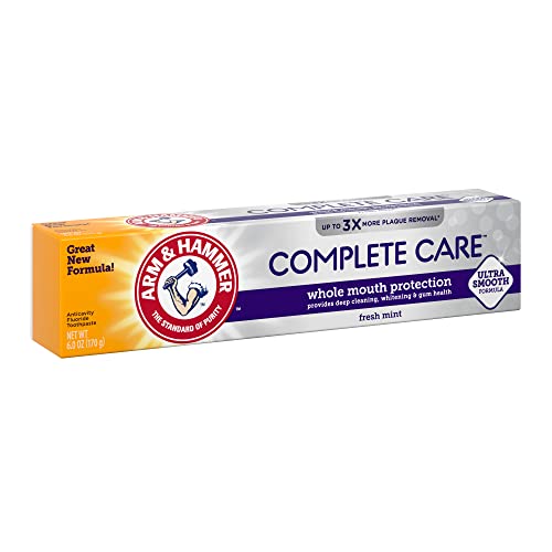 Arm & Hammer Complete Care Toothpaste, Fresh Mint, Whole Mouth Protection, 6.0oz