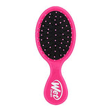 Wet Brush Detangling Brush, Mini Detangler Brush (Pink) - Wet & Dry Tangle-Free Hair Brush for Women & Men - No Tangle Soft & Flexible Bristles for Straight, Curly, & Thick Hair