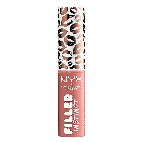 NYX PROFESSIONAL MAKEUP Filler Instinct Plumping Lip Color, Lip Balm - Beach Casual (Nude Pink)