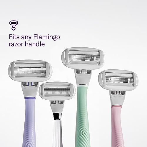 FLAMINGO Women's Razor 5-Blade Refills - Razors for Women - 6ct