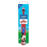 Oral-B Kid's Battery Toothbrush Featuring Disney's Mickey Mouse, Soft Bristles, for Kids 3+