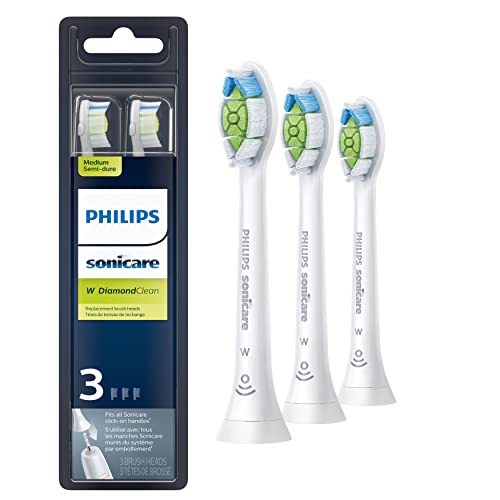 Philips Sonicare Genuine W DiamondClean Toothbrush Heads, 2 Brush Heads, Black, HX6062/95