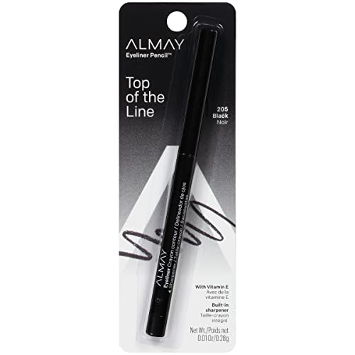 Almay Eyeliner Pencil, Hypoallergenic, Cruelty Free, Oil Free-Fragrance Free, Ophthalmologist Tested, Long Wearing and Water Resistant, with Built in Sharpener, Brown Topaz, 0.01 oz