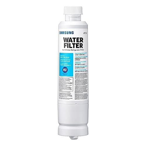 SAMSUNG Genuine Filter for Refrigerator Water and Ice, Carbon Block Filtration for Clean, Clear Drinking Water, 6-Month Life, HAF-CIN/EXP, 1 Pack