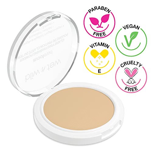 Wet n Wild Bare Focus Clarifying Finishing Powder | Matte | Pressed Setting Powder Light-Medium