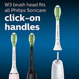 Philips Sonicare Genuine W3 Premium White Replacement Toothbrush Heads, 2 Brush Heads, Black, HX9062/95