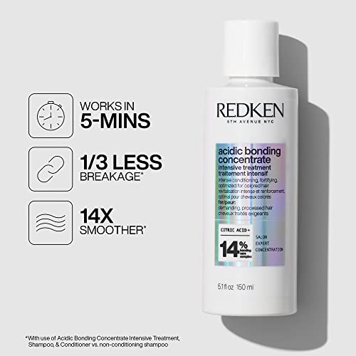 Redken Bonding Treatment for Damaged Hair Repair | Acidic Bonding Concentrate | For All Hair Types