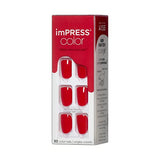 KISS imPRESS Color Press-On Nails Polish-Free Manicure Set, ‘Serendipity’, 30 Chip-Proof, Smudge-Proof Fake Nails