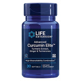 Life Extension Advanced Curcumin Elite Turmeric Extract, Ginger & Turmerones – For Healthy Inflammatory & Immune Response and Cardiovascualr & Brain Health – Gluten-Free, Non-GMO – 30 Softgels