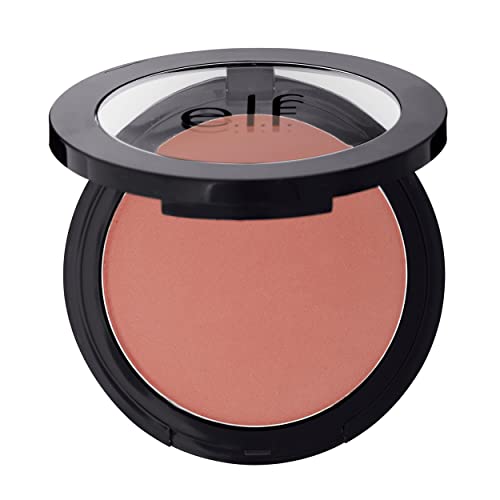 e.l.f., Primer-Infused Blush, Long-Wear, Matte, Bold, Lightweight, Blends Easily, Contours Cheeks, Always Rosy, All-Day Wear, 0.35 Oz