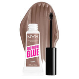 NYX PROFESSIONAL MAKEUP The Brow Glue, Extreme Hold Tinted Eyebrow Gel - Medium Brown