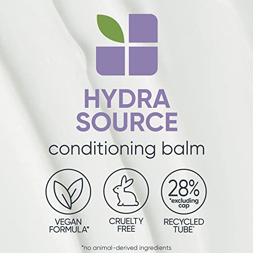 Biolage Hydra Source Conditioning Balm | Hydrates, Nourishes & Detangles Dry Damaged Hair | Moisturizing | Sulfate-Free | For Medium To Coarse Hair | Deep Conditioning | 9.5 Fl. Oz