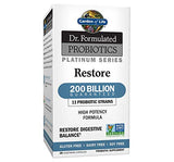 Garden of Life Dr. Formulated Probiotics Platinum Series Restore 200 Billion CFU High Potency Formula, Vegan, Non-GMO, Gluten, Dairy & Soy Free Digestive Immune Probiotic Support, 28 Capsules