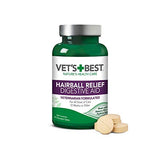 Vet’s Best Cat Hairball Relief Digestive Aid – Vet Formulated Hairball Support Remedy – Classic Chicken Flavor – 180 Chewable Tablets