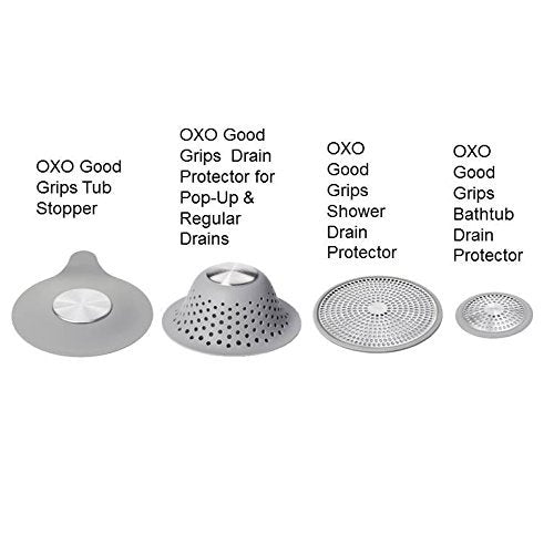 OXO Good Grips Stainless Steel Hair Catch Drain Protector