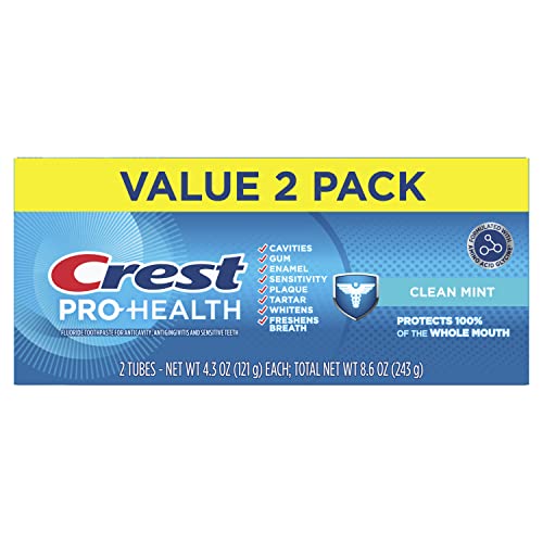 Crest Pro-Health Clean Mint Toothpaste (4.3oz) Twin Pack