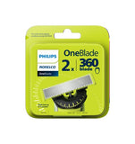 Philips Norelco Genuine OneBlade 360 Blade Replacement Blades, 2 Count, QP420/80