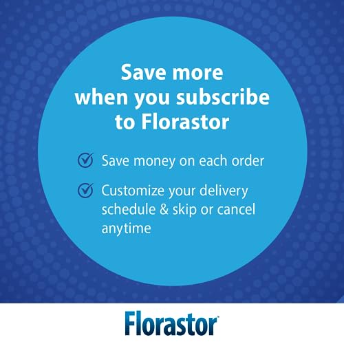 Florastor Probiotics for Digestive & Immune Health, 100 Capsules, Probiotics for Women & Men, Dual Action Helps Flush Out Bad Bacteria & boosts The Good with Our Unique Strain Saccharomyces boulardii