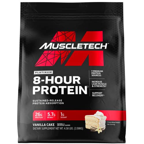 MuscleTech Phase8 Protein Powder | Whey & Casein Protein Powder | Slow Release 8-Hour Protein | Muscle Builder for Men & Women | Protein Powder for Muscle Gain | Vanilla, 4.58lbs