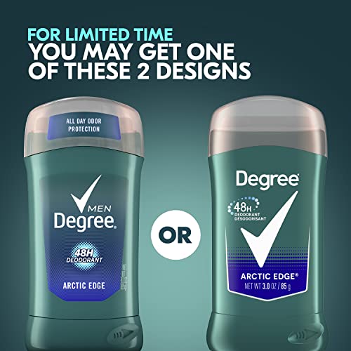 Degree Men Original Deodorant 48-Hour Odor Protection Arctic Edge Deodorant For Men 3 oz, Pack of 6