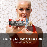 BSN Protein Bars - Protein Crisp Bar by Syntha-6, Whey Protein, 20g of Protein, Gluten Free, Low Sugar, Salted Toffee Pretzel, 12 Count