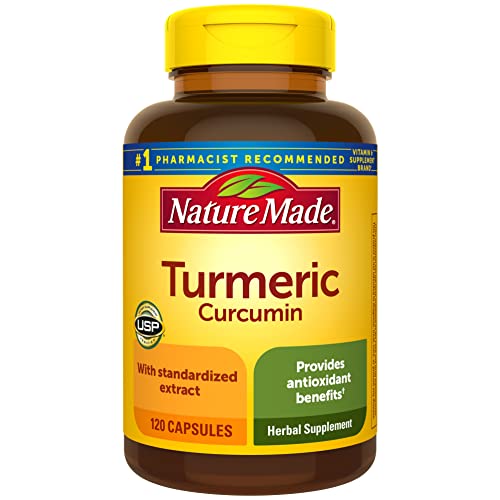 Nature Made Turmeric Curcumin 500 mg, Herbal Supplement for Antioxidant Support, 60 Capsules, 60 Day Supply