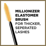 L’Oréal Paris Makeup Voluminous Million Lashes Volumizing, Defining, Smudge-Proof, Clump-Free Lengthening, Collagen Infused Eye Makeup Formula, Amplifying Mascara Brush, Black Brown, 0.3 fl oz.