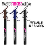 Maybelline Eyestudio Master Precise All Day Waterproof Liquid Eyeliner Makeup, Black, 2 Count