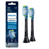 Philips Sonicare Genuine C3 Premium Plaque Control Replacement Toothbrush Heads, 2 Brush Heads, White, HX9042/65