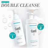 Curel Japanese Skin Care Foaming Daily Face Wash for Sensitive Skin, Hydrating Facial Cleanser for Dry Skin, pH-Balanced and Fragrance-Free, 5 Ounces (Step 2 of 2-Step Skincare)